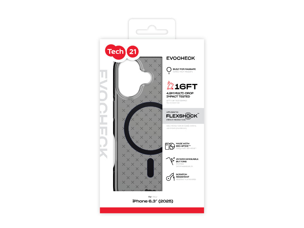 Tech21 EvoCheck MagSafe - iPhone 17 - Smokey / Black