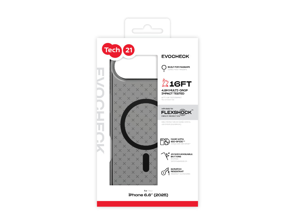 Tech21 EvoCheck MagSafe - iPhone 17 Air 2025 - Smokey / Black
