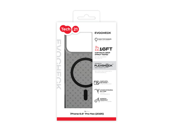 Tech21 Evocheck (MagSafe) for iPhone 17 Pro Max - Smokey / Black