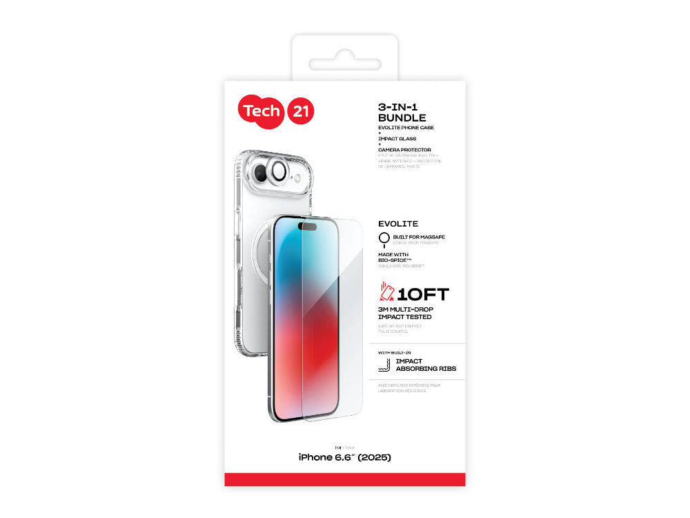 Tech21 EvoLite MagSafe Bundle for iPhone 17 Air 2025 - Clear