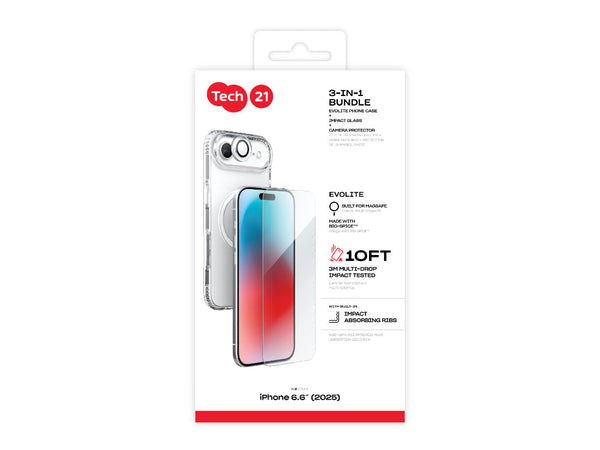Tech21 EvoLite MagSafe Bundle for iPhone 17 Air 2025 - Clear