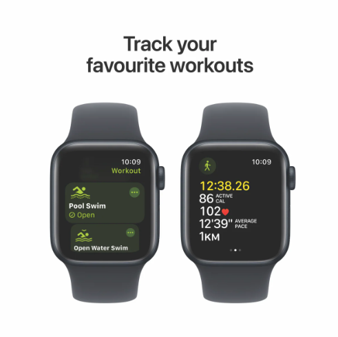 Apple Watch SE 40mm Midnight Aluminium Case with Midnight Sport Band GPS - S/M [MXE73ZPA]