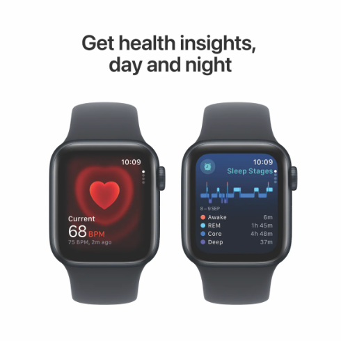 Apple Watch SE 40mm Midnight Aluminium Case with Midnight Sport Band GPS - S/M [MXE73ZPA]
