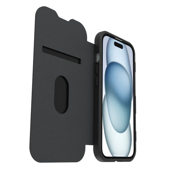 OtterBox REACT FOLIO MagSafe iPhone- 16e / 15 / 14 / 13 -Black Crystal