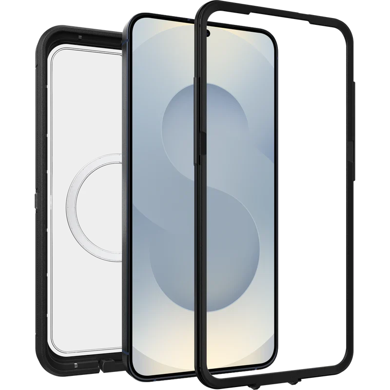 OtterBox Defender XT Clear with Magnets Case - Samsung S25 Plus 5G - Dark Side (Clear/Black)
