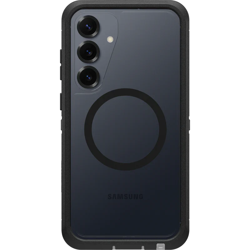 OtterBox Defender XT Clear with Magnets Case - Samsung S25 5G - Dark Side (Clear/Black)