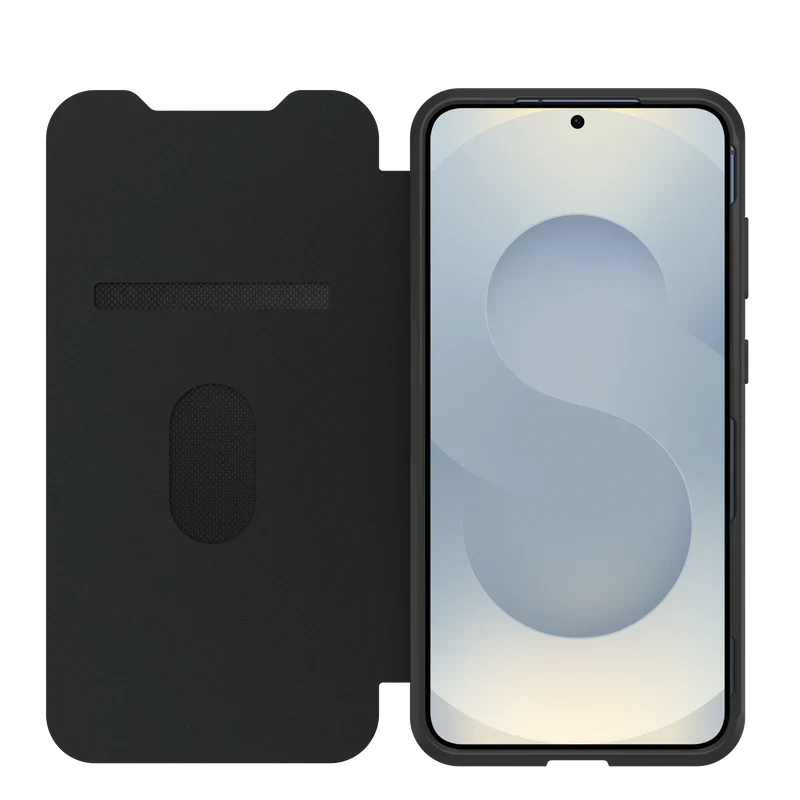OtterBox React Folio Case - Samsung S25 - Black Crystal
