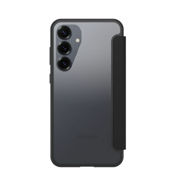 OtterBox React Folio Case - Samsung S25 - Black Crystal