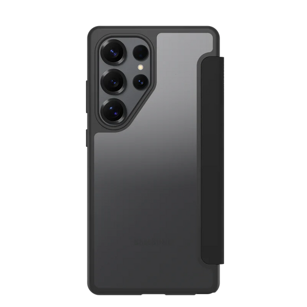 OtterBox React Folio Case - Samsung S25 Ultra - Black Crystal