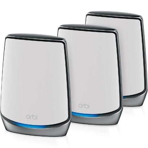 Netgear Mobile Broadband White Netgear Orbi AX6000 Tri-Band Mesh Wi-Fi 6 System (3 Pack Australian stock)