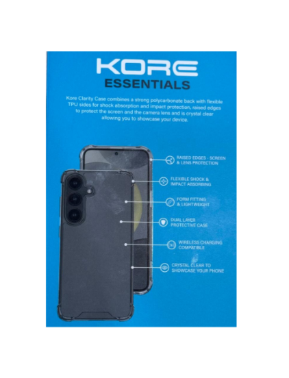 Kore CLARITY CASE - SAMSUNG - GALAXY S25 5G - CLEAR