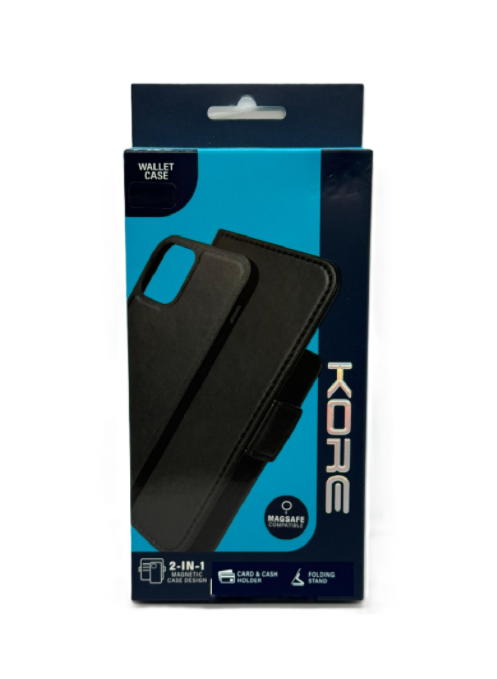Kore Wallet MagSafe Case - iPhone 16 6.1" - Black