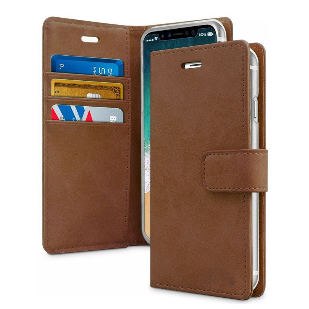 Bluemoon TPU Book Case - iPhone 15 Pro 6.1" - BROWN