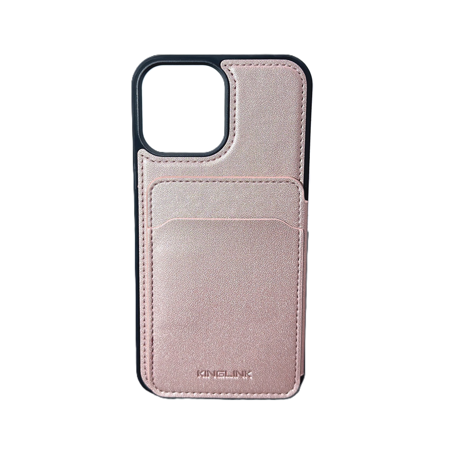 KingLink Urban Diary Wallet (Magnetic) Case for iPhone 15 (6.1") Rose Gold